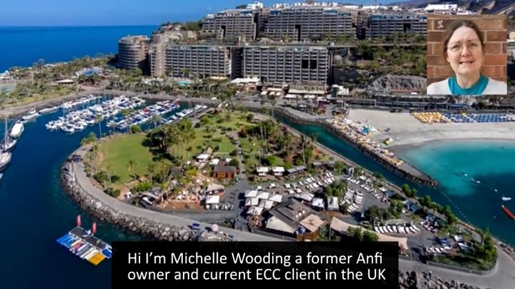 European Consumer Claims (ECC) client testimonial.  Michelle Wooding.  ANFI claimant