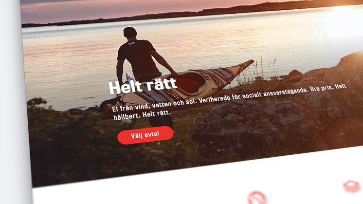 Sigma har utvecklat ny webbplats för Varberg Energi där kunderna enkelt kan välja rätt elavtal.