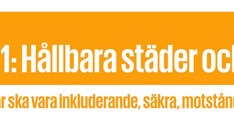 Säker och trygg stad - inbjudan till nationell konferens om social hållbarhet och Agenda2030