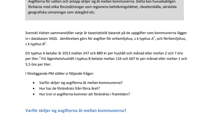 PM Kommentarer till 2013 års taxestatistik