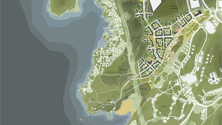 Bland stänk och flikar illustrationsplan