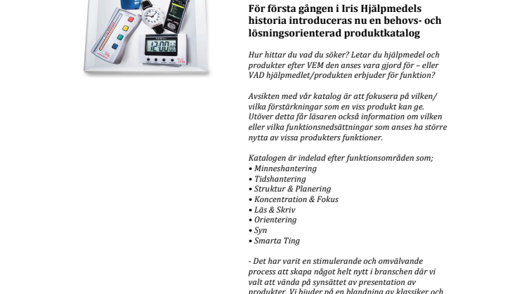 Iris Hjälpmedel: Frihet med smarta lösningar - välkommen till vår värld!