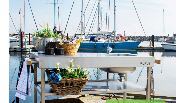 Purus Garden utekök i rostfritt stål