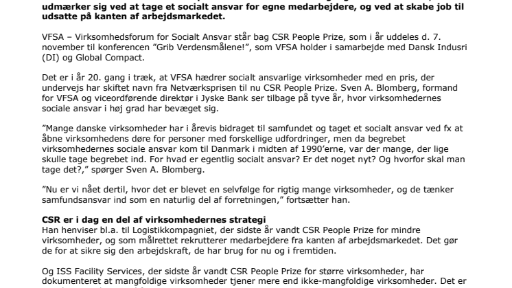 Tyve år med socialt ansvar: Vær med til at finde Danmarks mest socialt ansvarlige virksomheder