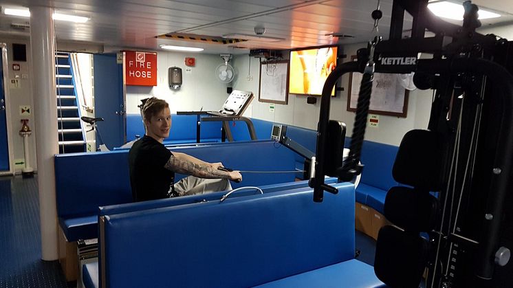 The ‘Esvagt Cornelia’ won this year’s fitness challenge, by keeping the treadmill going for 24 hours in a row.