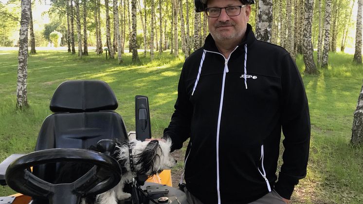 Mats Löf är nöjd med att Stockholms stad skrivit avtal med Järva DiscGolfPark.