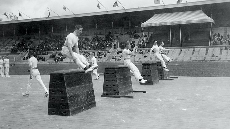 Gymnastikuppvisning 1913. 