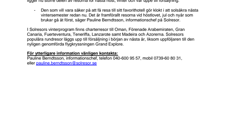 Dags att boka resa för nästa vinter