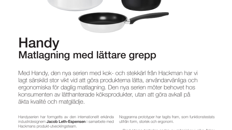 Handy - Matlagning med lättare grepp 