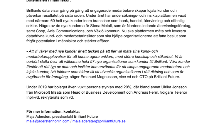 Brilliant Futures plattform fortsätter att frigöra potentialen i människor världen över