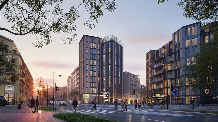 I det nya kvarteret vid Kvarnbygatan öppnar City Gross en butik under 2027. Placeringen har direkt anslutning till ett mobilitetshus där parkering och ”hämta-här” lösningar kommer finnas tillgängliga.