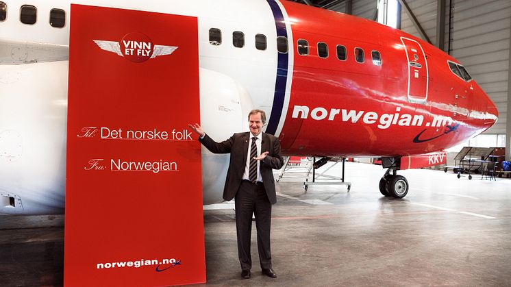 Norwegian gir heldig vinner muligheten til å vinne et fly