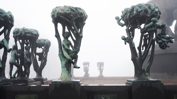 The Vigeland Park The Fountain Tree groups