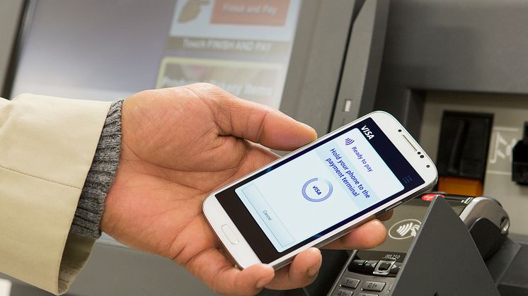 Visa_Mobiles Bezahlen_Supermarkt