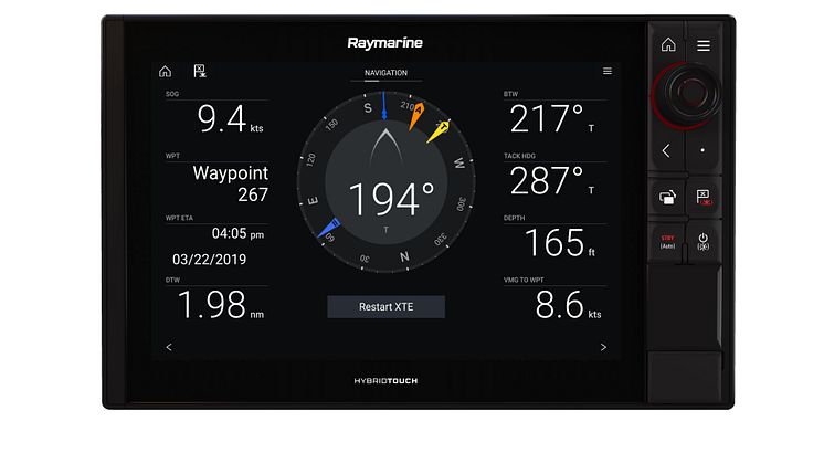 High res image - Raymarine - LH3.9 Navigation Dashboard