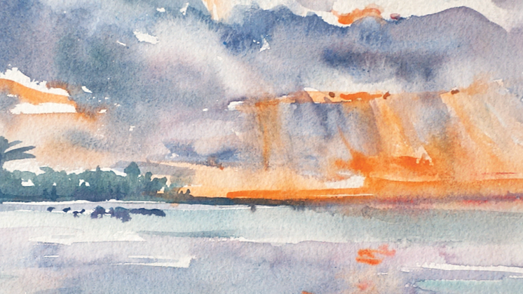 Ligia Podorean-Ekströms utställning „Spirituality in Watercolour” på Rumänska kulturinstitutet