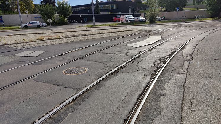 Slitt dekke ved John Collets Plass_foto Sporveien
