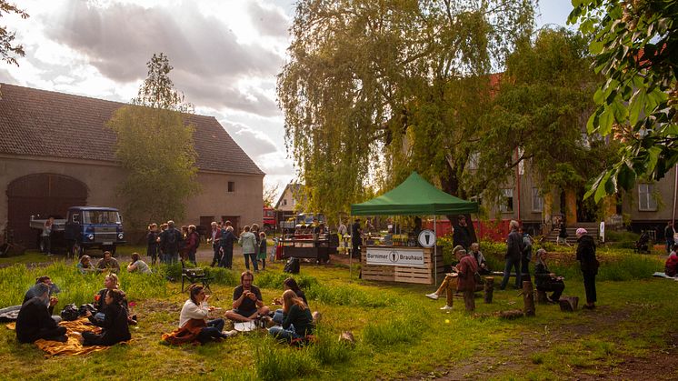 Auf sogenannten „Treidelmärkten“ können sich Interessierte im Sommer ein Bild vom Stand der Dinge auf dem Gelände von Schlossgut Finowfurt machen. Foto: Dirk Stenger. 