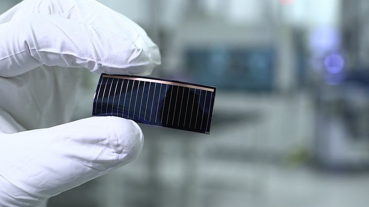 Audi med solceller i taget
