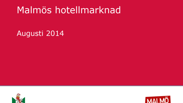 Hotellstatistik Malmö jan-aug 2014