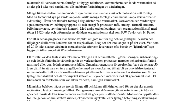 Utvecklat varumärke ger fördubblad vinst