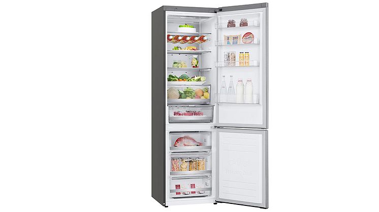 LG:s kombinerade kyl och frys GBB92STAXP