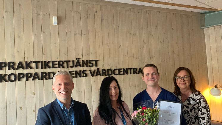 Björn Jonasson, Annette Mattsson, Edvin Hammargren och Gun Haga.