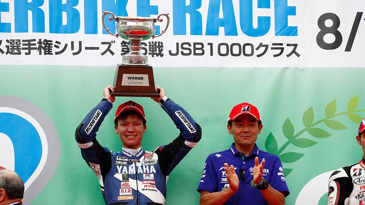 今季2勝目を挙げたYAMAHA FACTORY RACING TEAMの野左根航汰