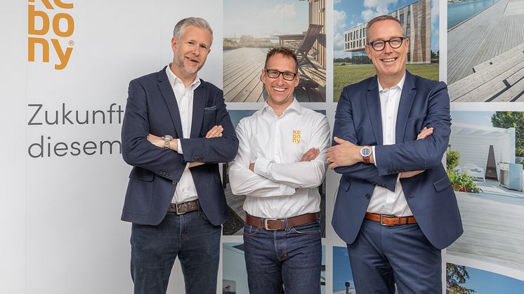 KEBONY Trio mit Deutschlandchef Marcell Bernhardt