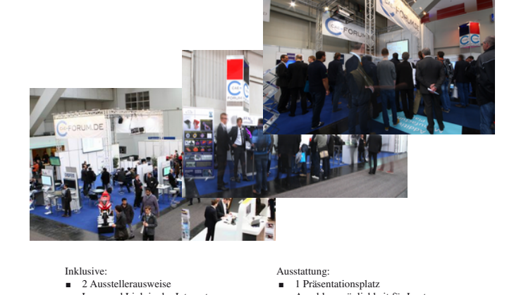 Anmeldung zur Teilnahme am CAE-Forum Gemeinschaftsstand auf der Hannover Messe 2018