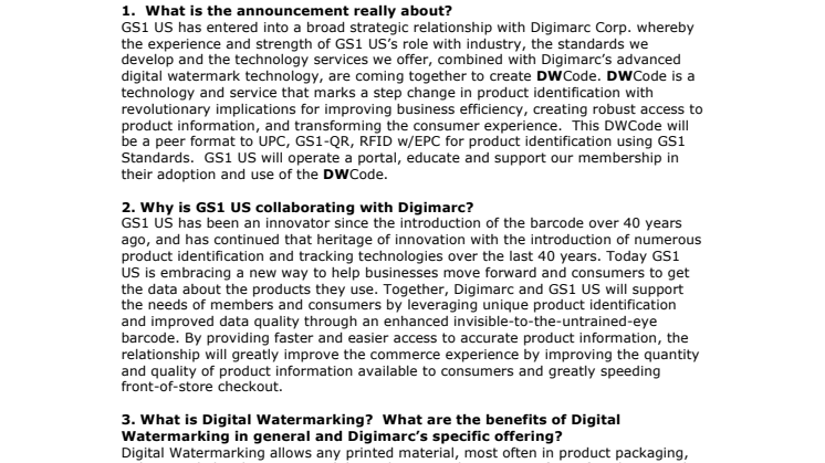 DW code - Frequently Asked Questions