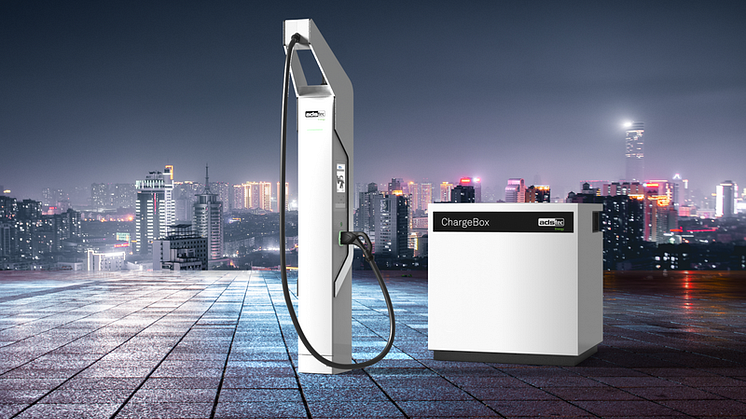 GenZ: Batteriegepufferte, ultraschnelle Ladestation von ADS-TEC Energy auf der NADA, Foto: ADS-TEC Energy