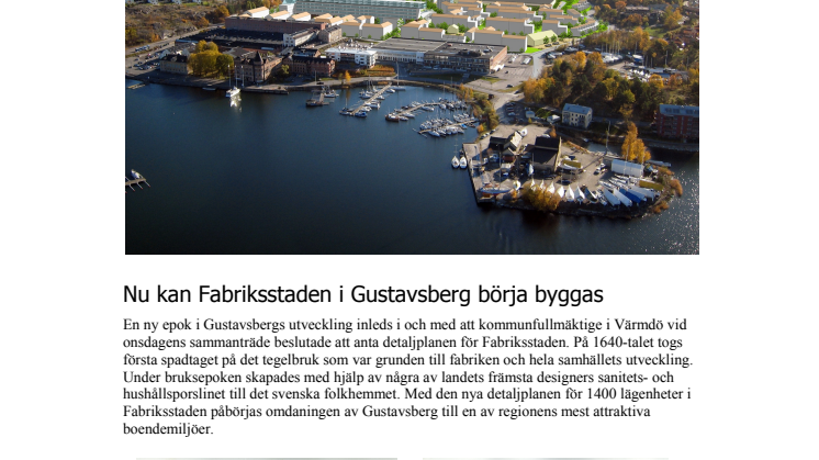 Nu kan Fabriksstaden i Gustavsberg börja byggas