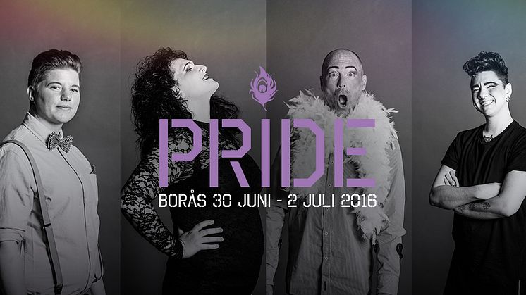 Teddi, Lii, Ulf och Noel frontar Borås Pride