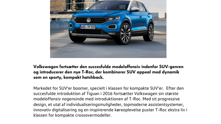 Ready to Roc! - Verdenspremiere på den nye T-Roc
