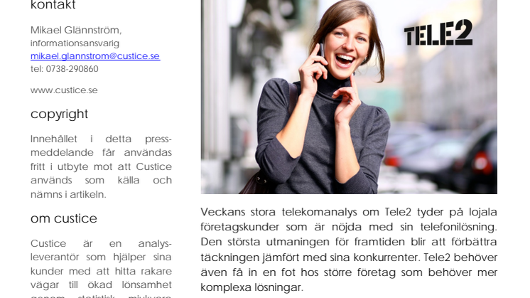 Stor telekomanalys om Tele2