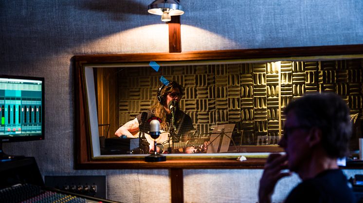 Inspelning av Sound of Boden med Johannes Vinroth. Foto: Mats Engfors / Fotographic