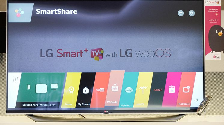 NYE LG SMART-TV MED OPPDATERT WEBOS HAR PREMIERE UNDER CES 2015