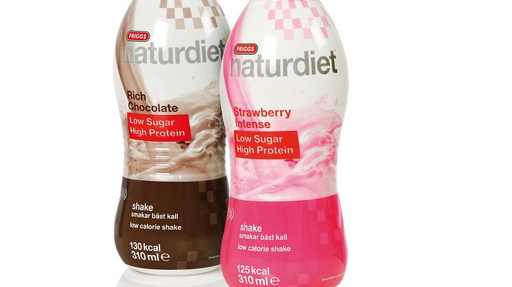 Naturdiet med mindre kolhydrater och mer protein – nu också som drickfärdiga shakes.