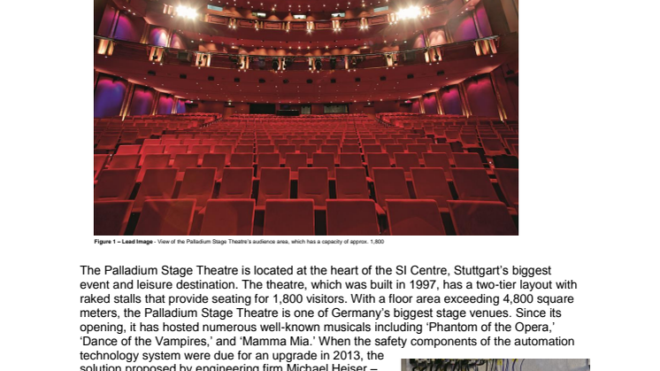Safe automation solution for Palladium Stage Theatre
