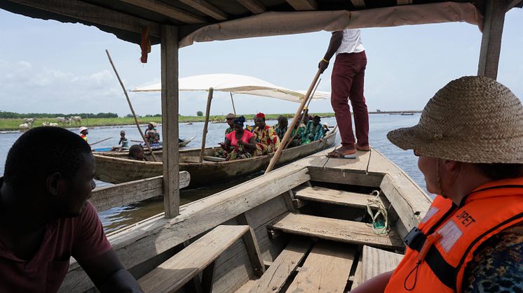 Principal investigator Professor Anu Kantele visiting Benin