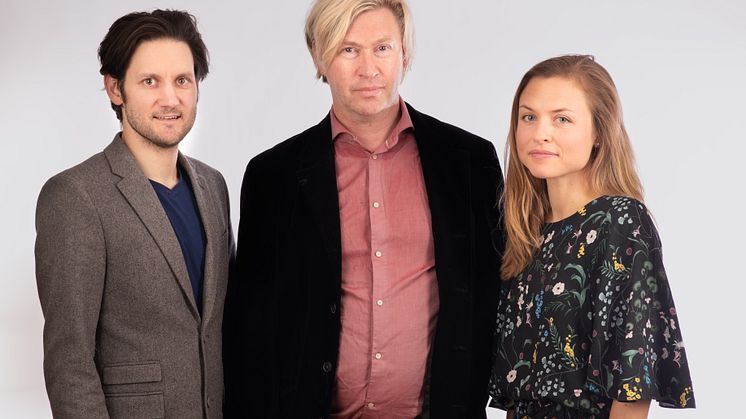 Oscar Kjell, Sverker Sikström & Katarina Lundberg från WordDiagnostics. Foto: Viktor Holm