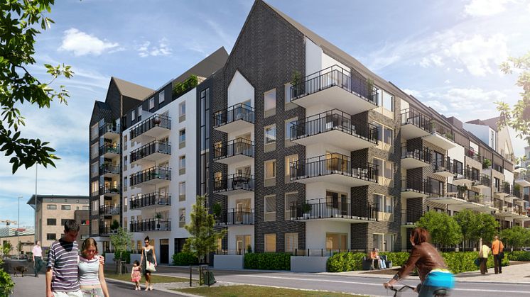 Riksbyggen säljstartar 153 bostadsrätter i Västra Hamnen, Malmö 