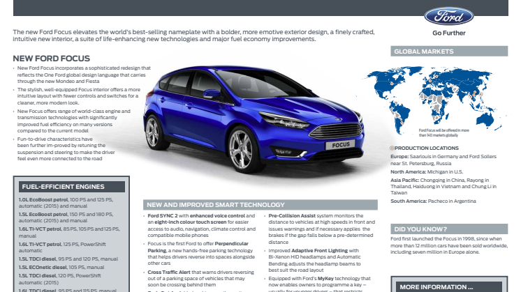 NY FORD FOCUS - SMÅ DETALJER