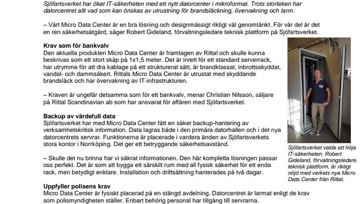 Sjöfartsverket höjer IT-säkerheten