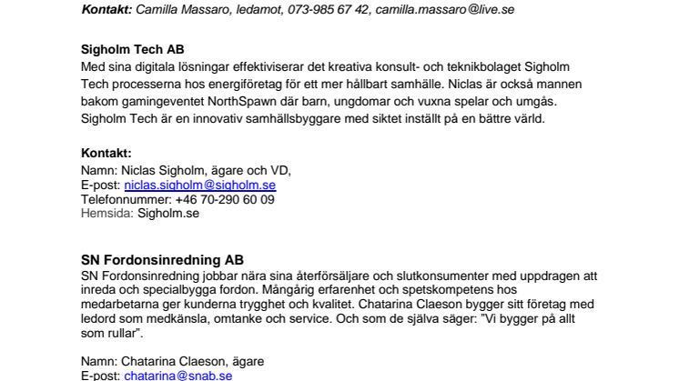 Nominerade till Västerås näringslivsgala Guldstänk 2020
