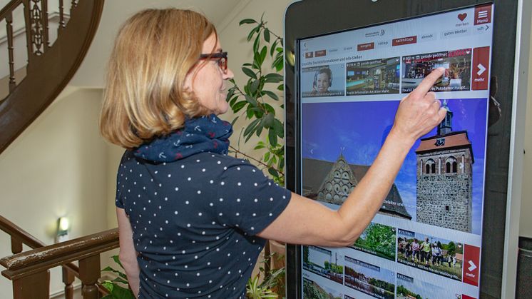 Auch über digitale Touchpoints, die derzeit an vielen touristischen Orten Brandenburgs ans Netz gehen, werden die Daten des ContentNetzwerks Brandenburg ausgespielt (Foto: TMB-Fotoarchiv/Steffen Lehmann)