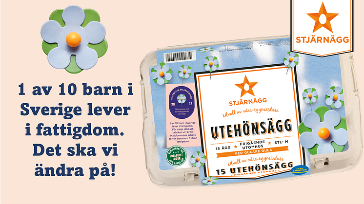 STJÄRNÄGG I FORTSATT SAMARBETE MED MAJBLOMMAN