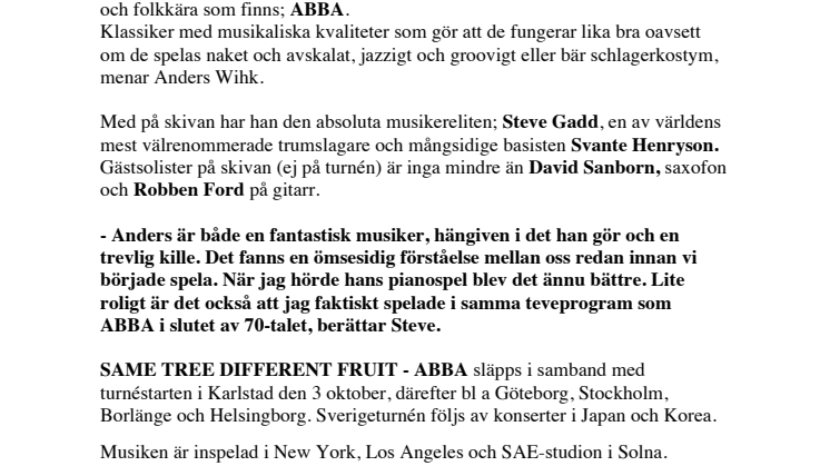 Trumlegenden Steve Gadd till Sverige för jazztolkning av ABBA