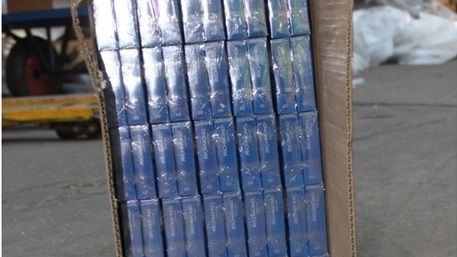 Richmond cigarettes inside one of the boxes smuggled into the UK by Sokorai